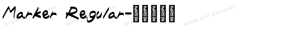 Marker Regular字体转换